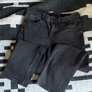 Banana Republic high rise straight gray / black jeans size 29 8